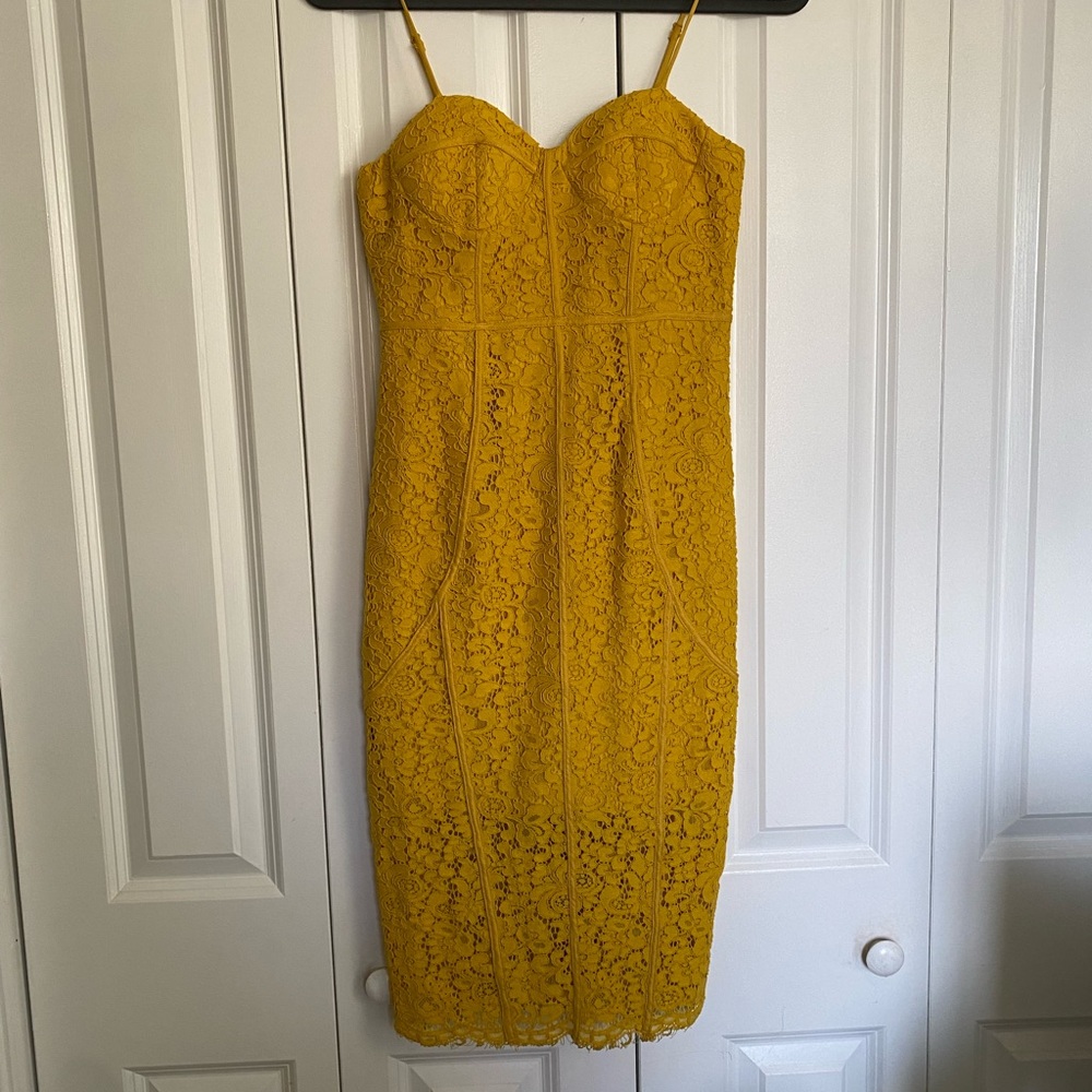 NWT Bardot Corset Lace Midi Dress